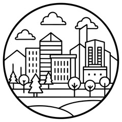 vector illustration of city