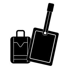 travel suitcase vector illustration