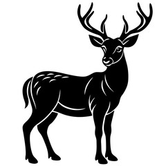 Fototapeta premium deer silhouette vector