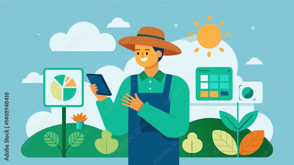 Poster farmers can access live weather updates on their mobile devices enabling them to make timely adjustm