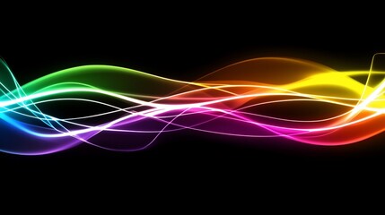 Abstract colorful waves