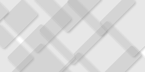 Modern luxury pattern of geometric white and gray color background, Elegant abstract background with grey lines with shadow. white paper transparent material in triangle technology and square shapes i