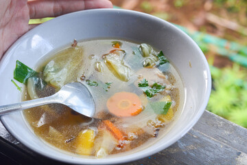 Beef stew with carrots and potatoes