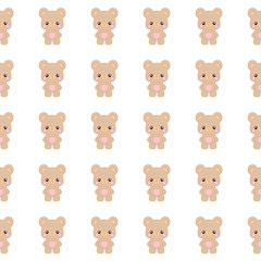 Obraz premium Cute Teddy Bear Pattern