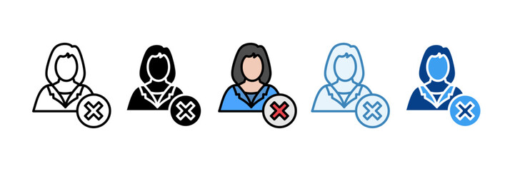Layoffs  Icon Set Multiple Style Collection