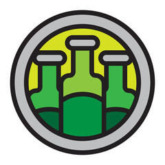 Beer Festival Vector Filled Icon Design