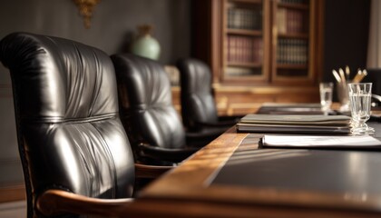 This executive office space reflects professionalism and leadership