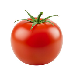 Ripe Red Tomato Isolated Fresh Single Vegetable Food Ingredient