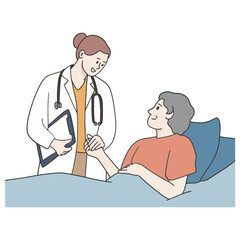 Doctor take care patient