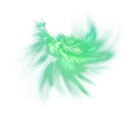 Obraz premium PNG Aurora light lighting green.