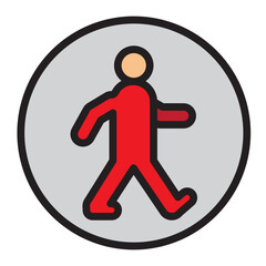 Community Walk Vector Filled Icon Design