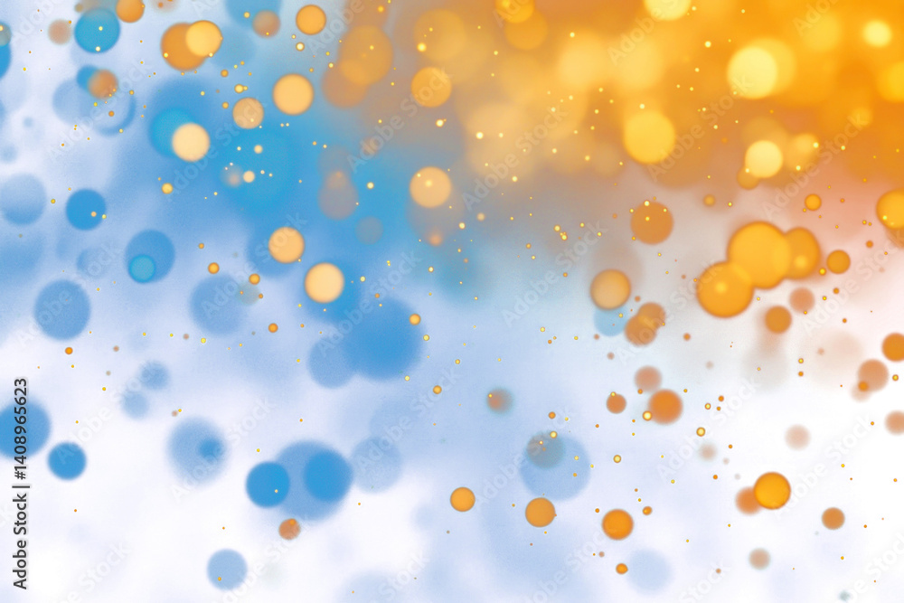 Canvas Prints png blur abstract bokeh background vibrant lights blue.