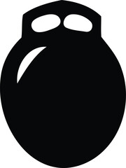 Pomegranate Icon Food isolated vector art, Pomegranate Icon Food silhouette vector illustration