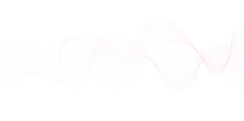 pink wave curve lines banner background design. Abstract soft wave lines dynamic flowing pink light isolated background. Vector Illustration of the pink pattern of lines. Black stripes on white .