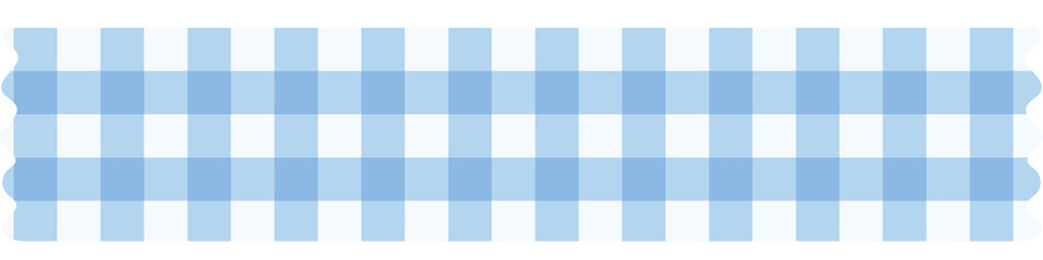 Pastel Gingham Check Masking Tape – Sky Blue