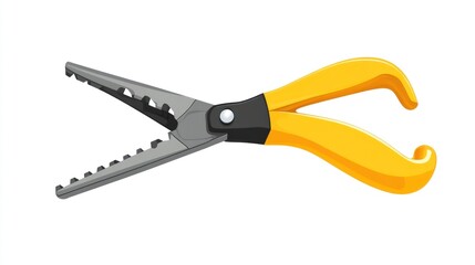 Obraz premium Yellow-handled metal snips