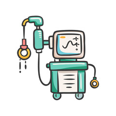anesthesia machine icon, anesthesia machine vector illustration-simple illustration of anesthesia machine, perfect for anesthesia machine logos and icons