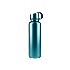 Sleek Reusable Water Bottle Mockup – Metallic Texture