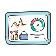 digital health dashboard icon, digital health dashboard vector illustration-simple illustration of digital health dashboard, perfect for digital health dashboard logos and icons