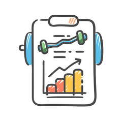 fitness chart icon, fitness chart vector illustration-simple illustration of fitness chart, perfect for fitness chart logos and icons