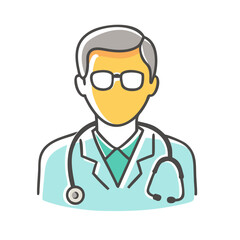 Fototapeta premium general practitioner icon, general practitioner vector illustration-simple illustration of general practitioner, perfect for general practitioner logos and icons