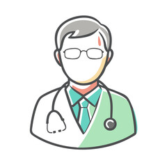 Fototapeta premium general practitioner icon, general practitioner vector illustration-simple illustration of general practitioner, perfect for general practitioner logos and icons