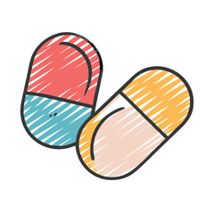 generic drug icon, generic drug vector illustration-simple illustration of generic drug, perfect for generic drug logos and icons