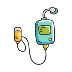 infusion pump icon, infusion pump vector illustration-simple illustration of infusion pump, perfect for infusion pump logos and icons