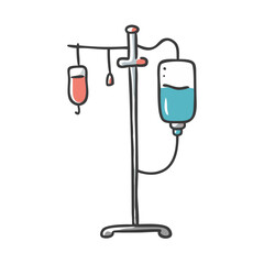 iv stand icon, iv stand vector illustration-simple illustration of iv stand, perfect for iv stand logos and icons