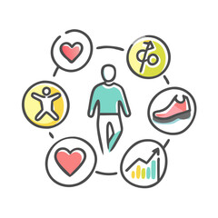 lifestyle icon, lifestyle vector illustration-simple illustration of lifestyle, perfect for lifestyle logos and icons