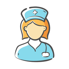 nurse icon, nurse vector illustration-simple illustration of nurse, perfect for nurse logos and icons