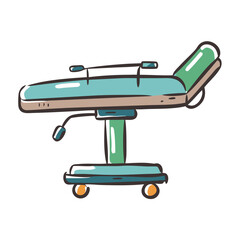 operating table icon, operating table vector illustration-simple illustration of operating table, perfect for operating table logos and icons