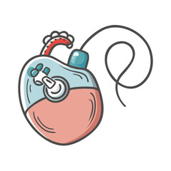 pacemaker icon, pacemaker vector illustration-simple illustration of pacemaker, perfect for pacemaker logos and icons