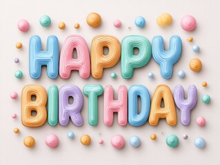 Naklejka premium A colorful, playful design featuring the words 