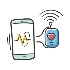 remote health monitoring icon, remote health monitoring vector illustration-simple illustration of remote health monitoring, perfect for remote health monitoring logos and icons