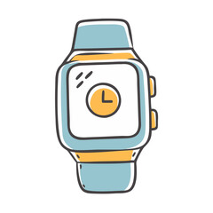 smart watch icon, smart watch vector illustration-simple illustration of smart watch, perfect for smart watch logos and icons