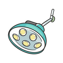 surgical lamp icon, surgical lamp vector illustration-simple illustration of surgical lamp, perfect for surgical lamp logos and icons