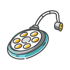surgical lamp icon, surgical lamp vector illustration-simple illustration of surgical lamp, perfect for surgical lamp logos and icons