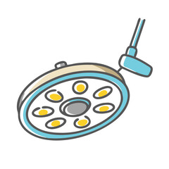 surgical lamp icon, surgical lamp vector illustration-simple illustration of surgical lamp, perfect for surgical lamp logos and icons