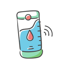 water tracker icon, water tracker vector illustration-simple illustration of water tracker, perfect for water tracker logos and icons