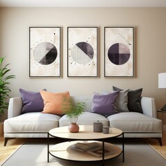 Timeless Modern Wall Art with Clean Retro Aesthetic