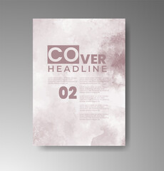 Cards with watercolor background. Design for your cover, date, postcard, banner, logo.