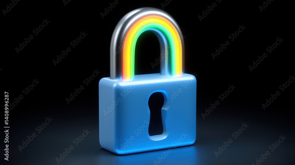 Poster soft glowing arch over digital confirmation stamp representing modern transaction verification in a 