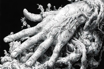 Hand Roots Abstract