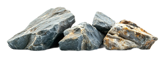 Aquarium Rocks for Fish Tank Decoration - Isolated on White Background