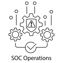 SOC Operations Icon. Vector Design