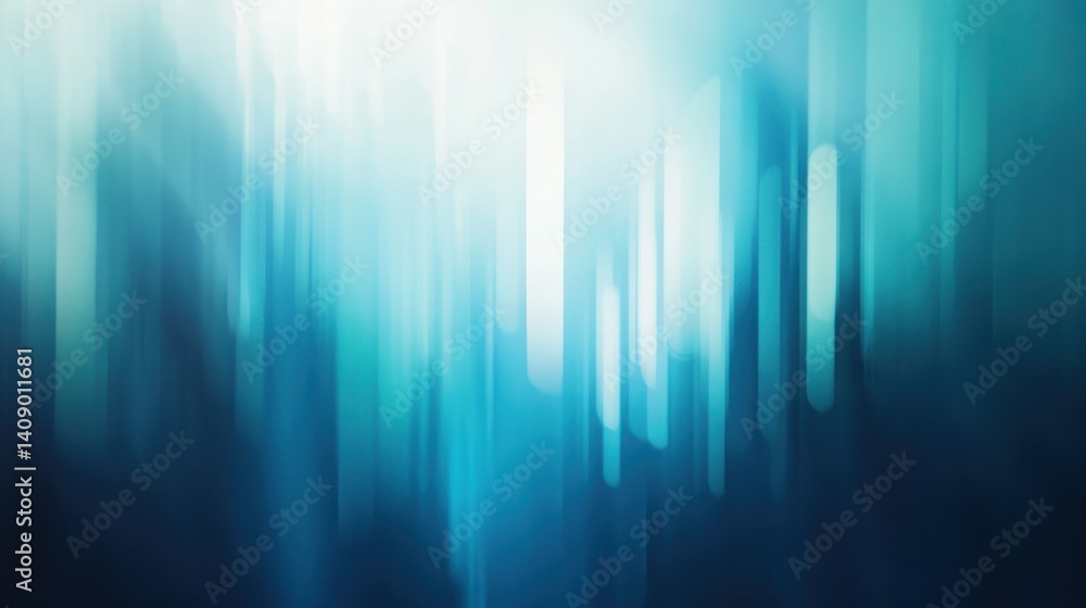Poster an abstract blue gradient with soft lighting, creating a serene and calming atmosphere ideal for bac