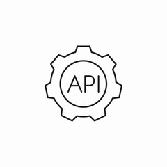 system api icon sign vector