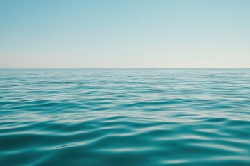 Obraz premium A serene ocean view captured from the surface of the water.