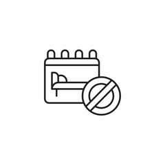 unavailable dates icon sign vector